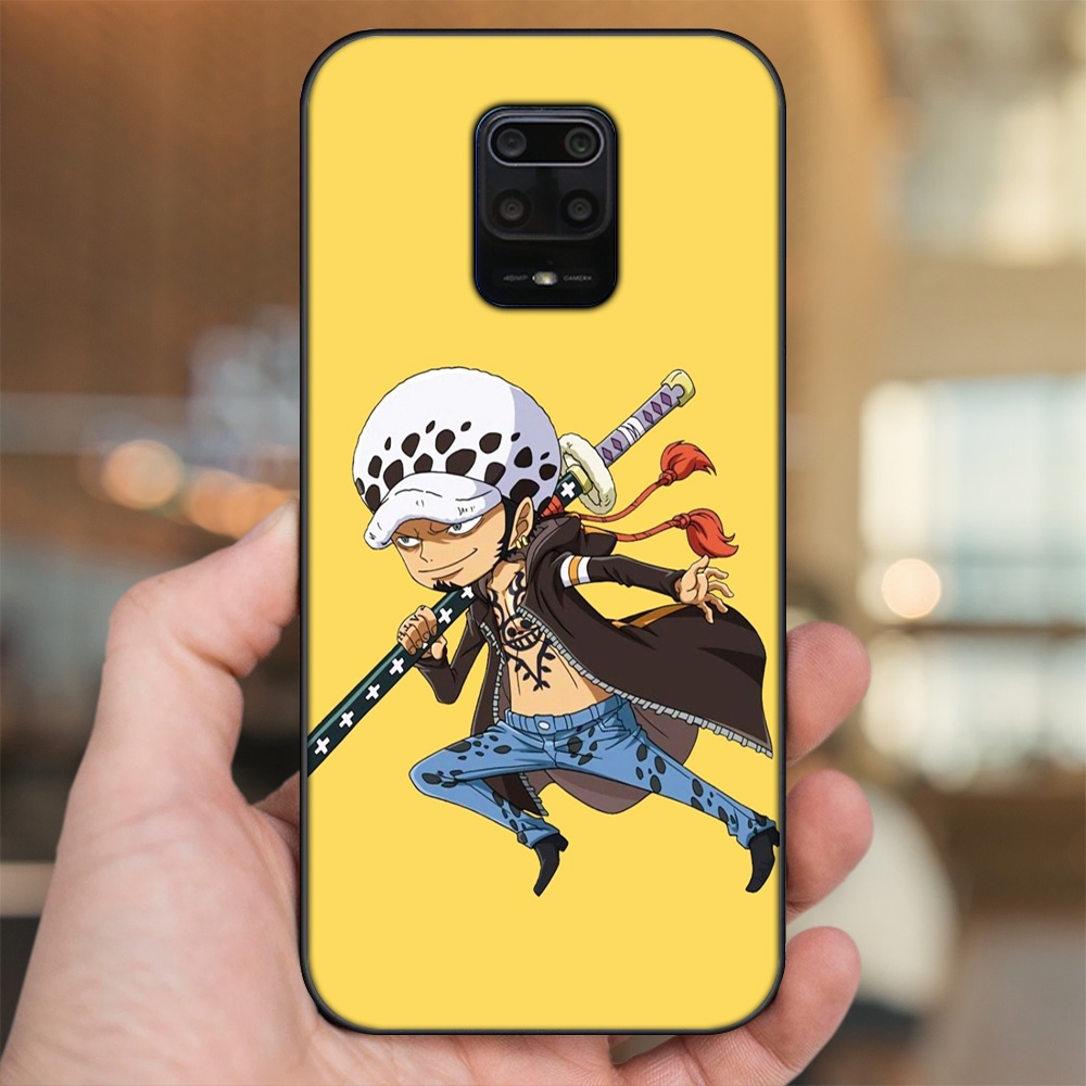 Ốp lưng Xiaomi Redmi Note 9s, Note 9 Pro viền đen in hình Law One Piece