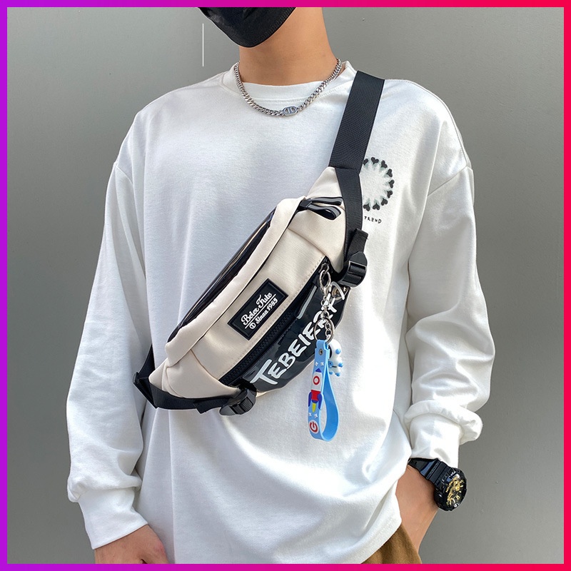 Túi đeo chéo đựng điện thoại phong cách harajuku thời trang cho nam và nữ nhiều màu tùy chọn
