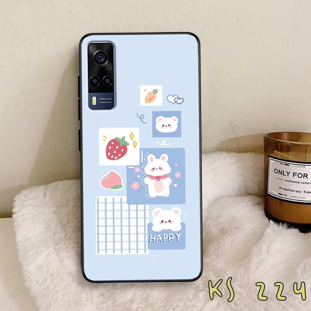Ốp lưng Vivo Y72 5G - Y51 2020 - Y53s - Ốp lưng vivo in hình thỏ con dễ thương