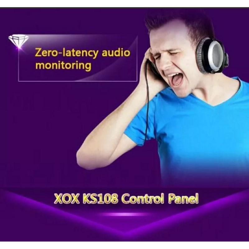 Soundcard thu âm XOX K10 /KS108 karaoke online tặng kèm cáp kêt nối âm thanh