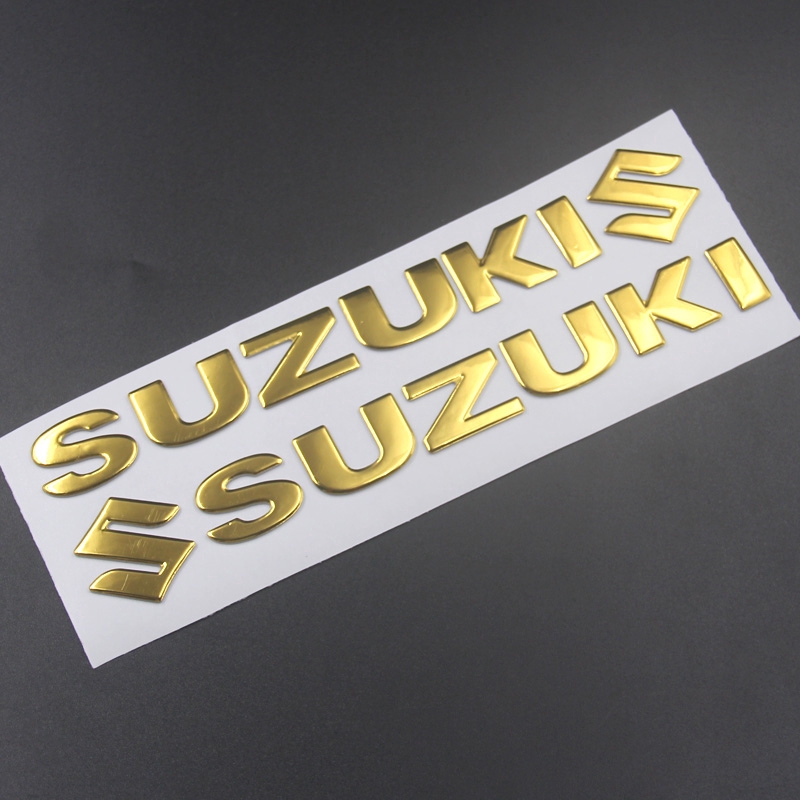 Decal 3d Chữ Suzuki Trang Trí Xe Hơi