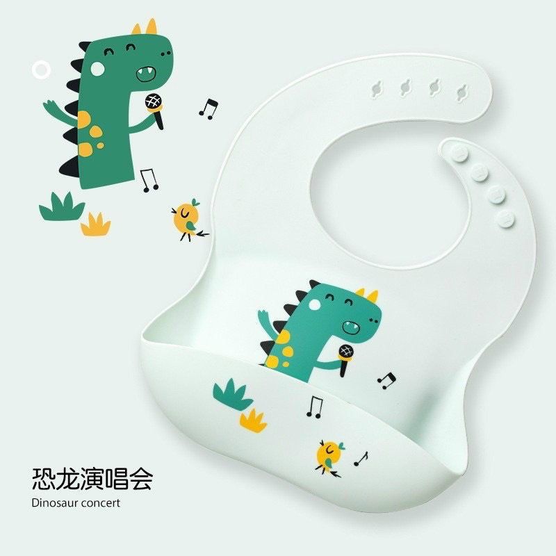 Yếm silicon hình siêu kute cho bé