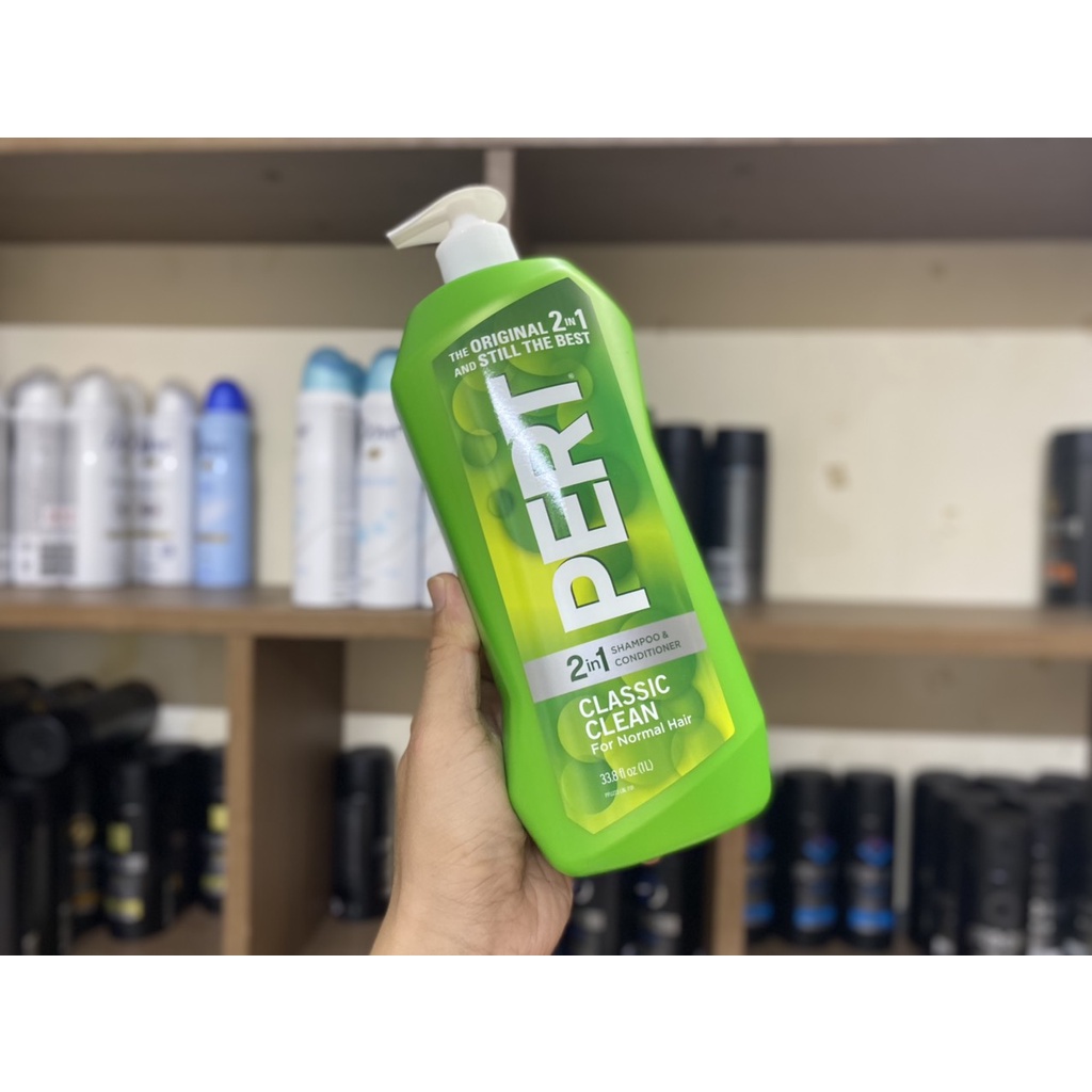 Dầu Gội Sạch Da Đầu PERT Classic Clean 2in1 1000ml - Hàng Mỹ