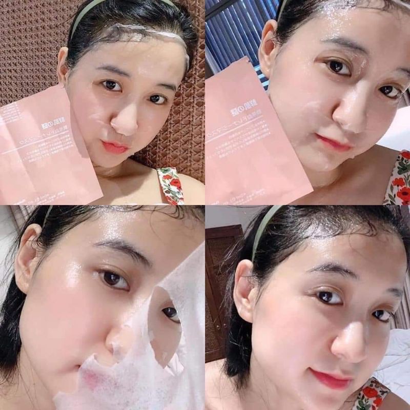 Combo 10 miếng Mặt nạ tế bào gốc nhau thai cuống rốn Nhật Bản