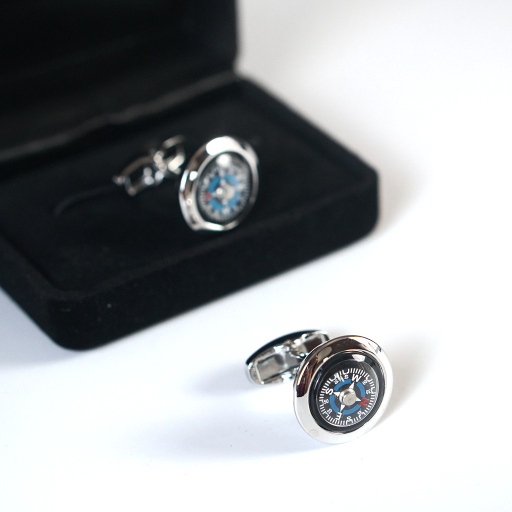 Khuy măng sét hình la bàn The Dimple Accessories