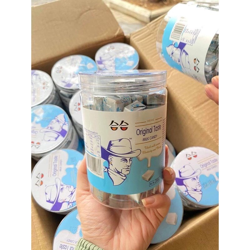 Kẹo Sữa Chua Ông Già Đài Loan Lọ 288gr
