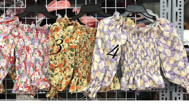 Áo tay dài trễ vai