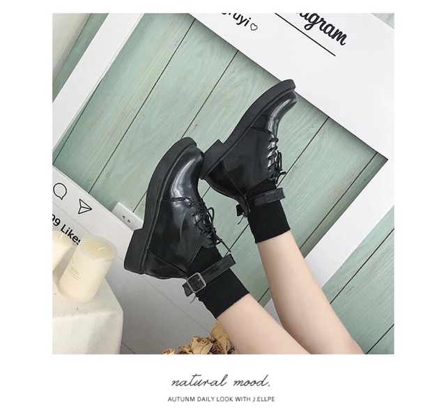 (Order) Giày boots Ulzzang nữ MS396 | BigBuy360 - bigbuy360.vn
