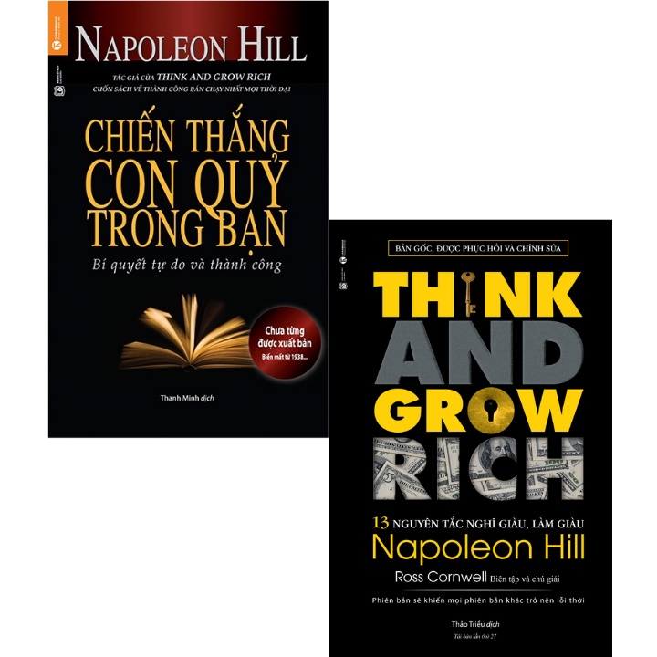 Sách - Combo Chiến Thắng Con Quỷ Trong Bạn + Think And Grow Rich - 13 Nguyên Tắc Nghĩ Giàu Làm Giàu (Bộ 2 Cuốn)