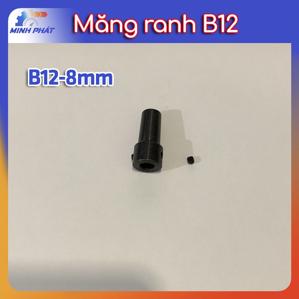 Đầu nối trục măng ranh B12 lỗ trục 8mm bằng sắt