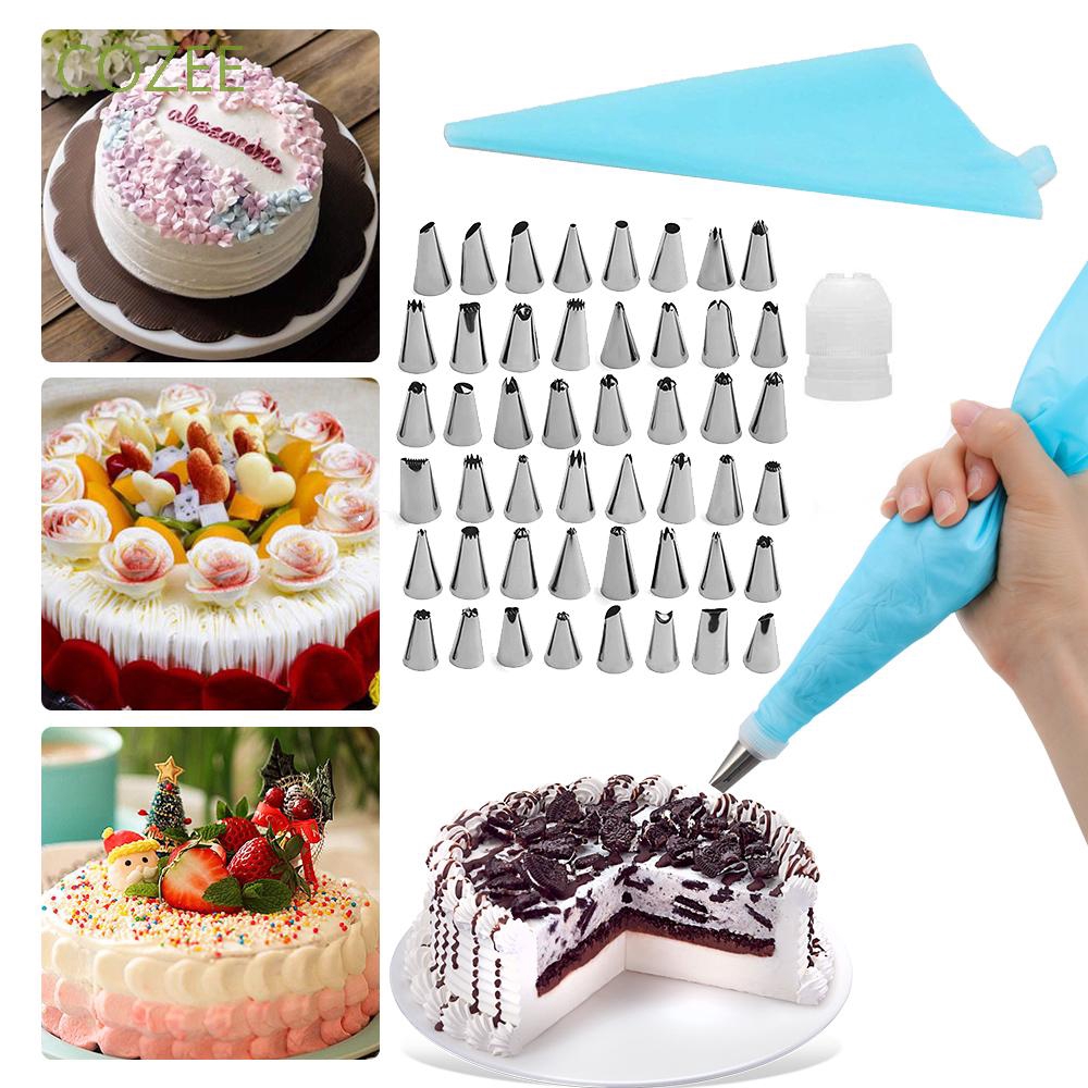 Set đui bắt kem làm bằng thép không gỉ cho trang trí bánh kem