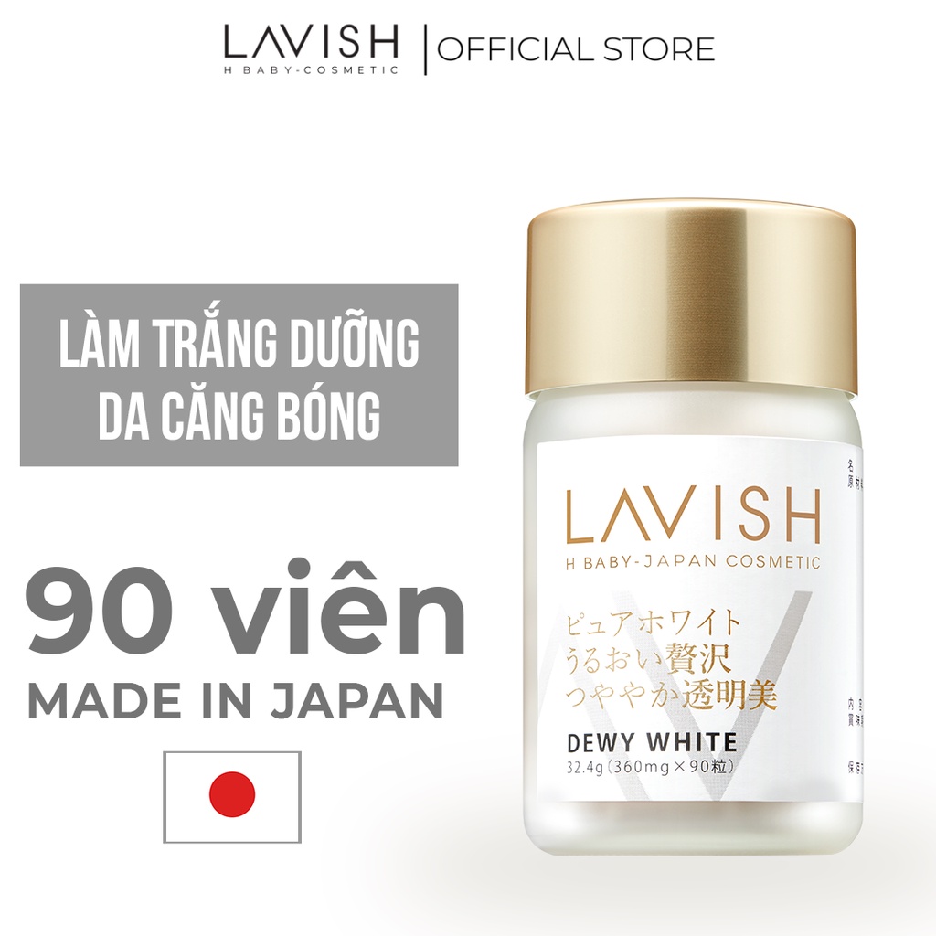 DEWY WHITE LAVISH H BABY- 90 viên - Viên uống Nhật Bản làm trắng và căng bóng da