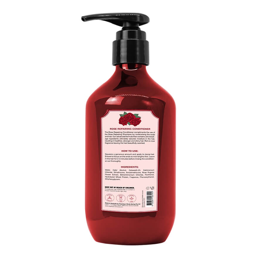 Dầu Xả Organique Dưỡng Tóc Hoa Hồng Rose Repairing Conditioner 500ml