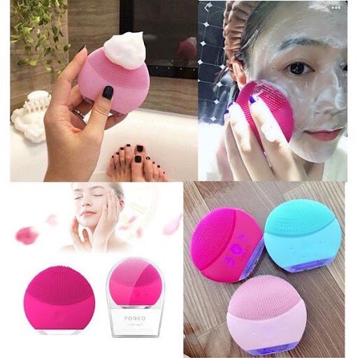 Máy Rửa Mặt Forever LINA mini, Máy massage Rửa Mặt Làm Sạch Hiệu Quả, Kèm Dây Sạc [ CHÍNH - HÃNG ]