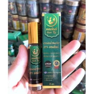 12 Dầu lăn thảo dược 21 vị OTOP Herbal Liquid Balm Hom Tip Thái Lan 8ml