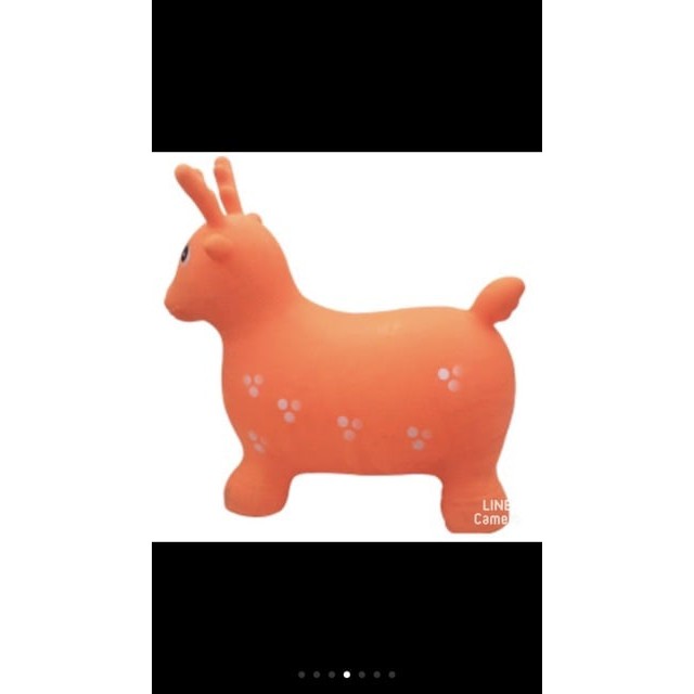 Thú nhún không nhạc bơm hơi hình con hươu loại to