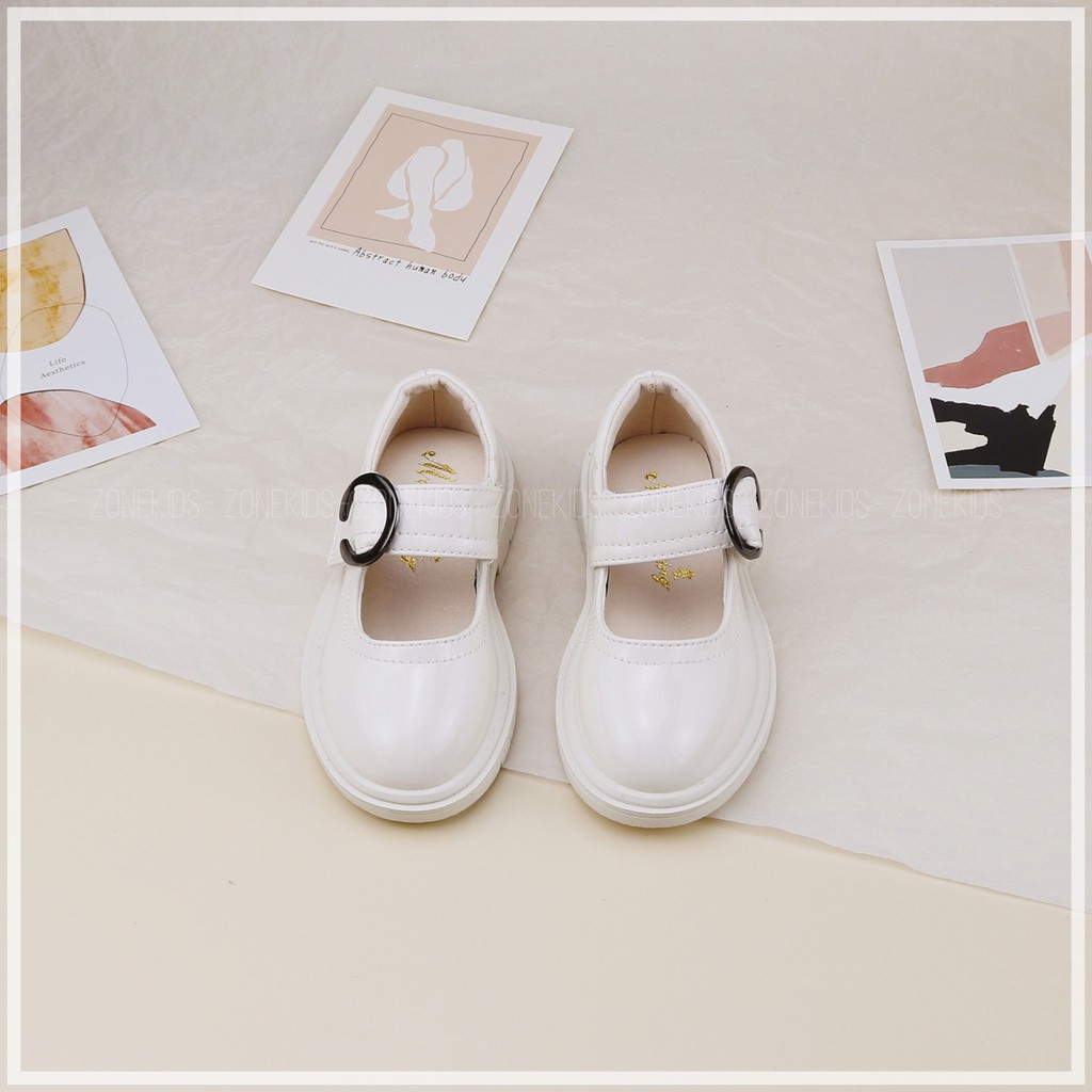 Giày búp bê cá tính phối khóa giả cho bé gái Zonekids - A42