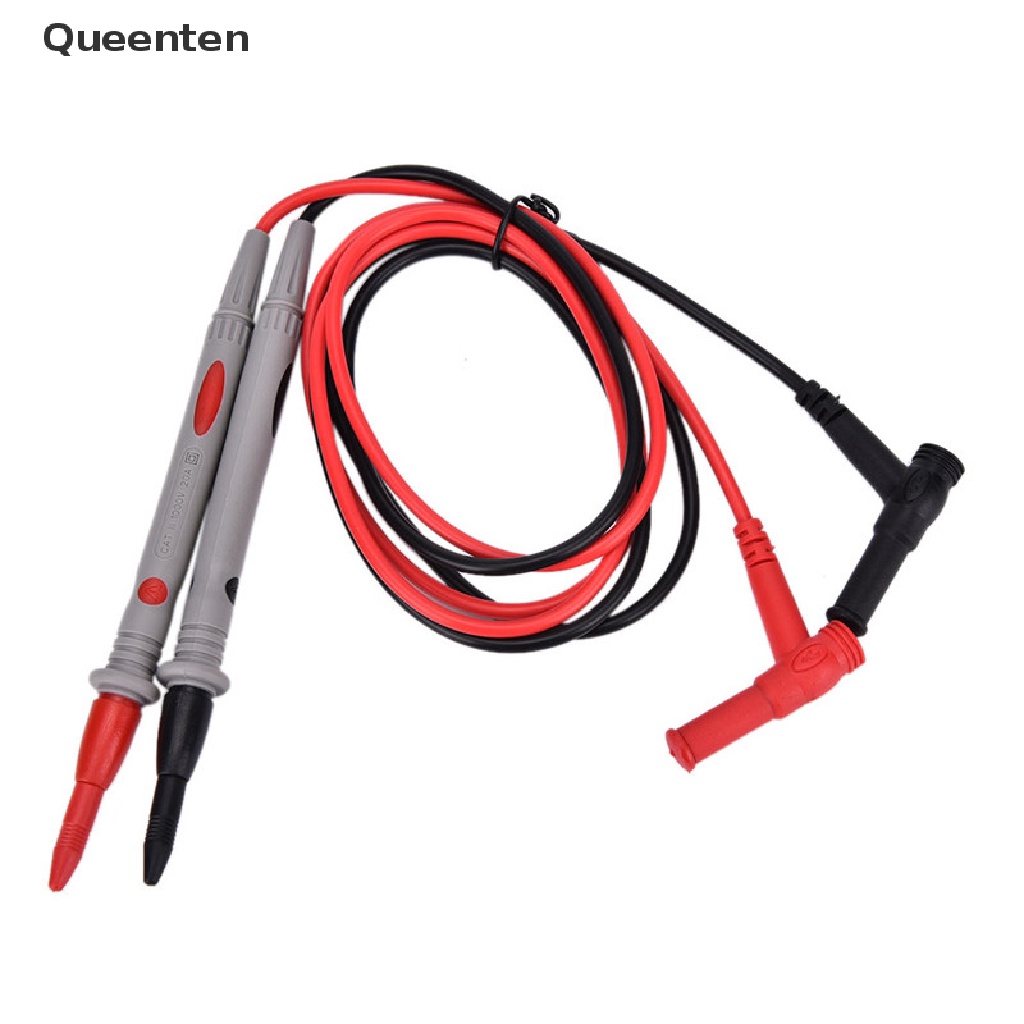 Queenten 2pcs Hot Universal Digital Multimeter Multi Meter Test Lead Probe Wire Pen Cable QT