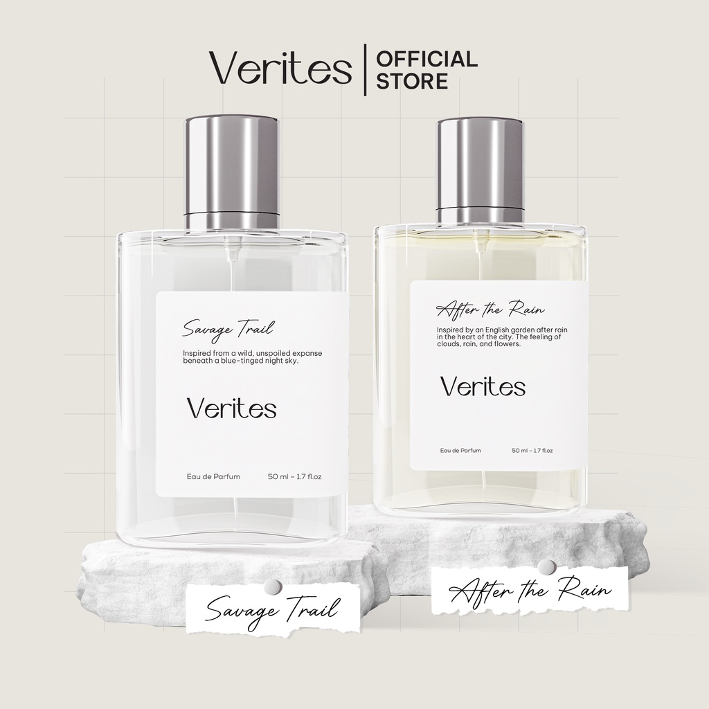 Combo Nước Hoa Đôi Nam Nữ VERITES Savage Trail + After The Rain 50ml x2