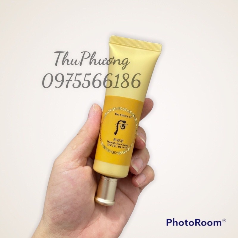 kem chống nắng chống nhăn whoo vàng 50ml ( tách set)