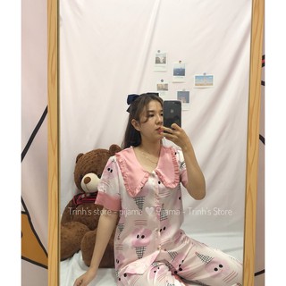 Pijama lụa satinn mịn mát - chọn mẫu ( cộc dài ) [ Hình shop chụp ]