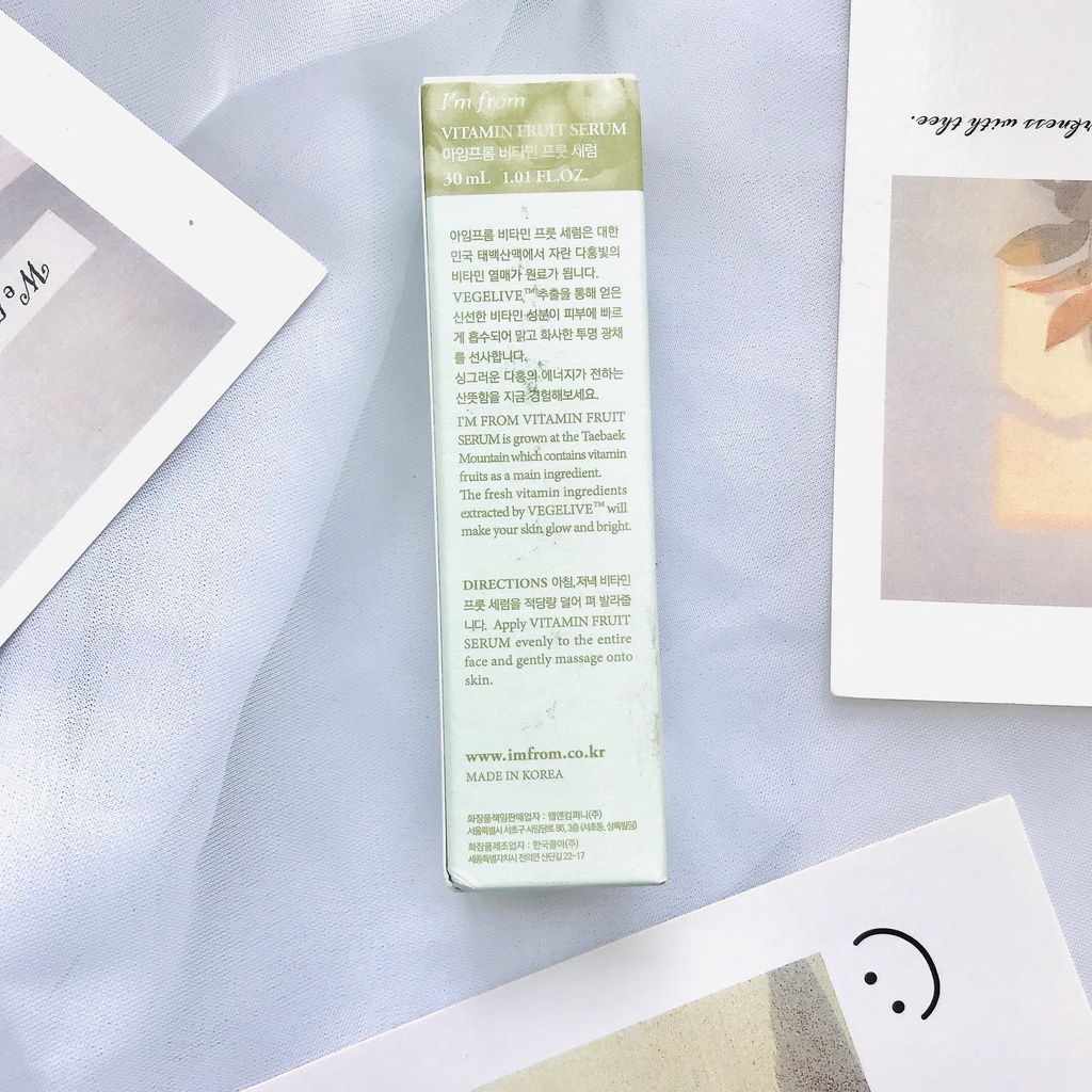 Tinh Chất Vitamin Dưỡng Ẩm, Làm Sáng Da I'm From Vitamin Fruit Serum 30ml
