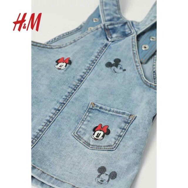 Set yếm HM kẻ Mickey 1-5y