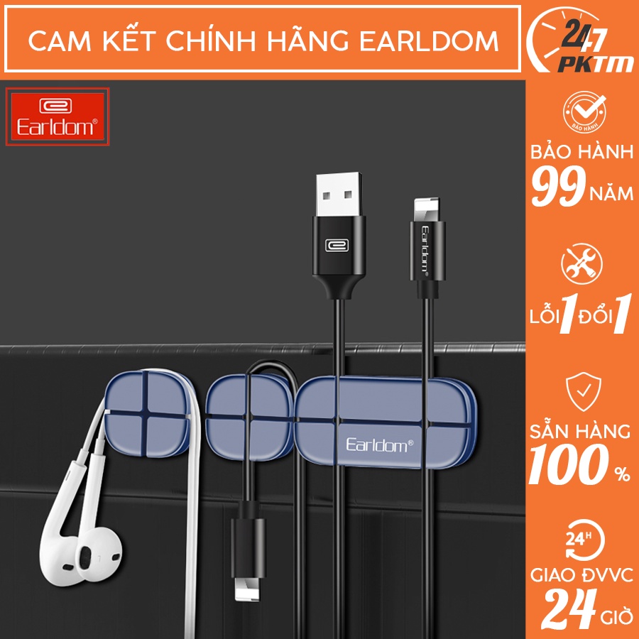 Chính Hãng Earldom Kẹp Dây Cáp Sạc/ Tai Nghe Earldom EH-31 | Phụ Kiện Thông Minh 247 VN