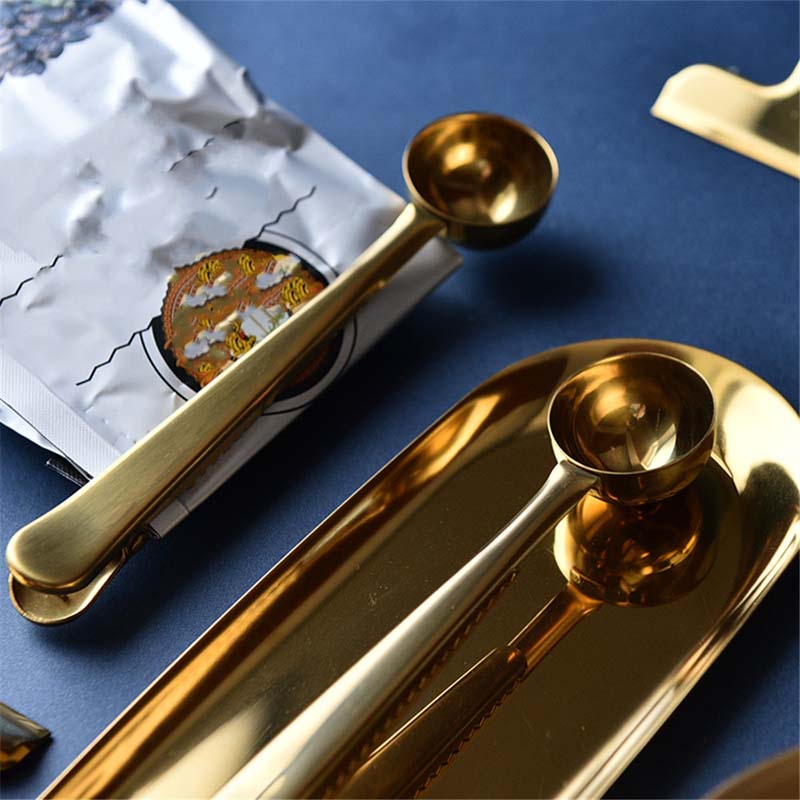 Muỗng cà phê bằng thép không gỉ 2 trong 1