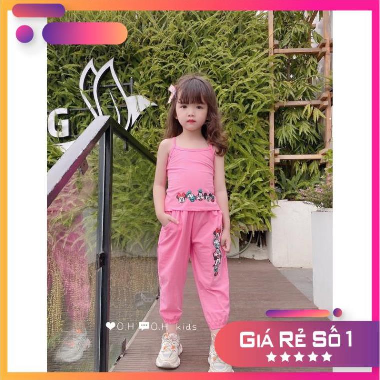 Bộ cotton bé gái❤️phong cách hip hop từ 10-22kg❤️ chất cotton 4 chiều mềm mịn