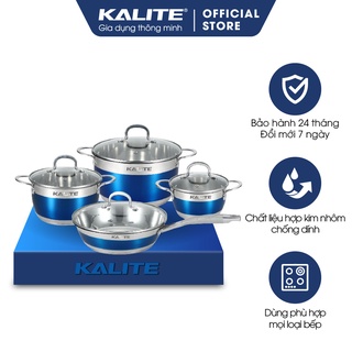 Bộ nồi chảo, xoong nồi 4 món Kalite KL 336 chất liệu Inox 304 siêu bền hàng chính hãng