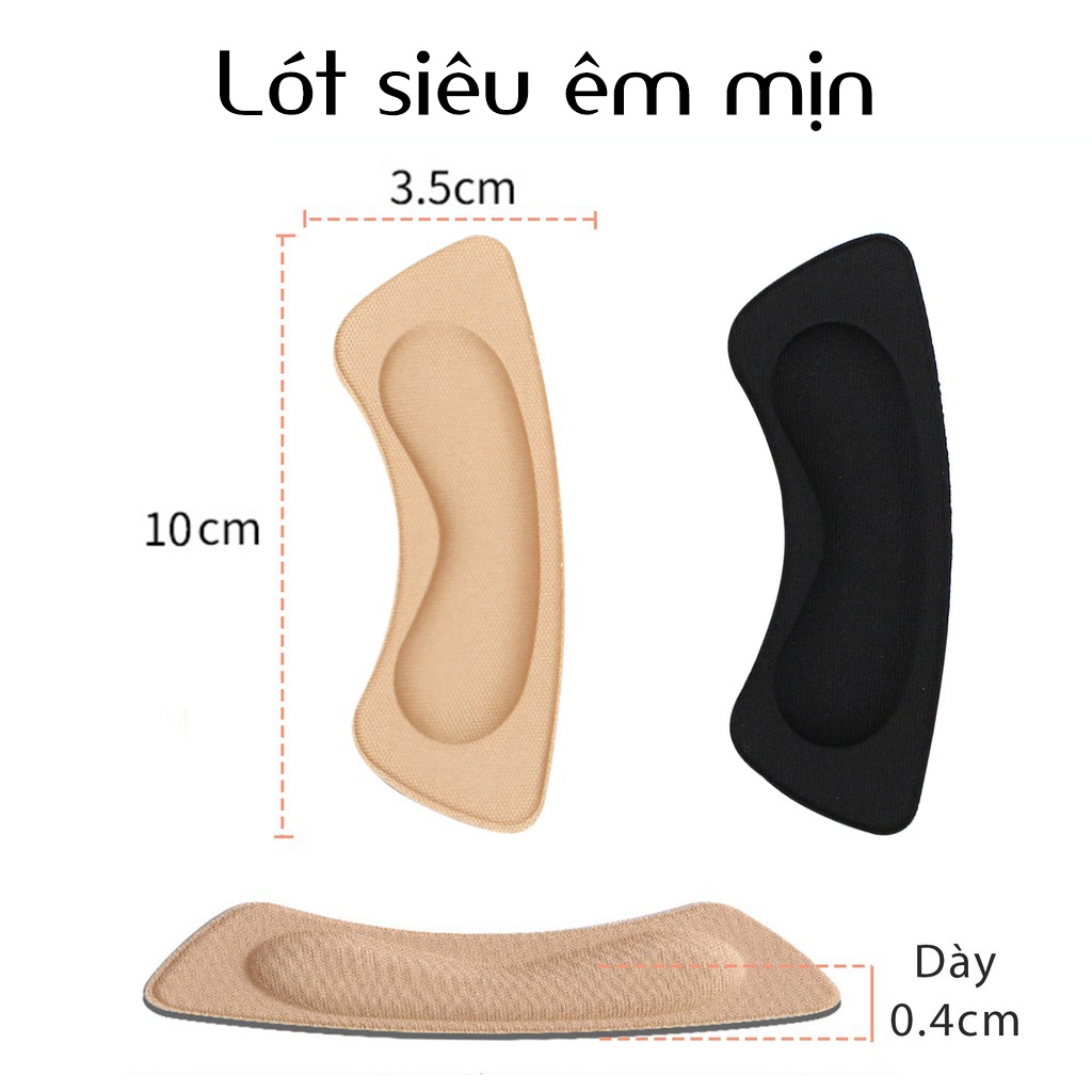 Cặp Lót Gót Giày Siêu Mềm Mịn Naly Bảo Vệ Gót Sau, Chống Trầy Chân, Lót giày cao gót