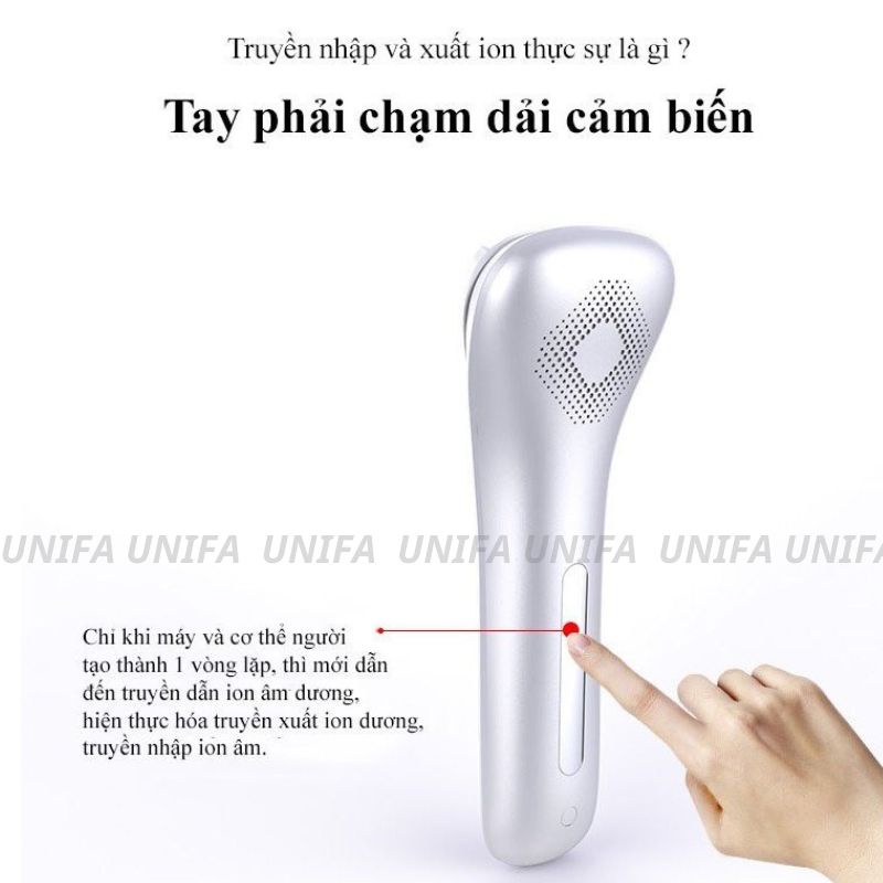 Máy massage mặt, Máy đẩy tinh chất Hexal điện di ion cao cấp giúp massage mặt- làm sạch sâu - dưỡng da - trẻ hóa làn da