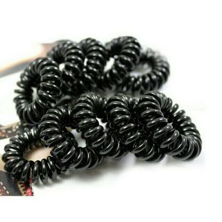 Túi 5 lò xo cột tóc màu đen (cở trung 2-3cm)