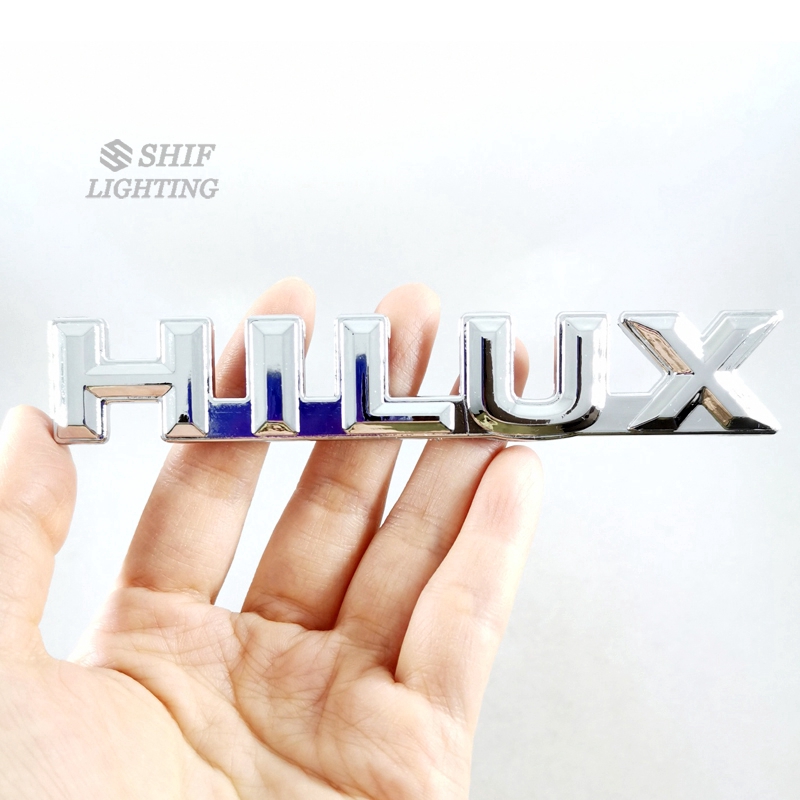 1 Miếng Dán Logo ABS Chrome HILUX Cho Xe Hơi Toyota