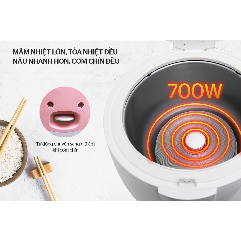 Nồi cơm điện Mama Cook 1.8L, nồi cơm điện dành cho 4 – 6 người