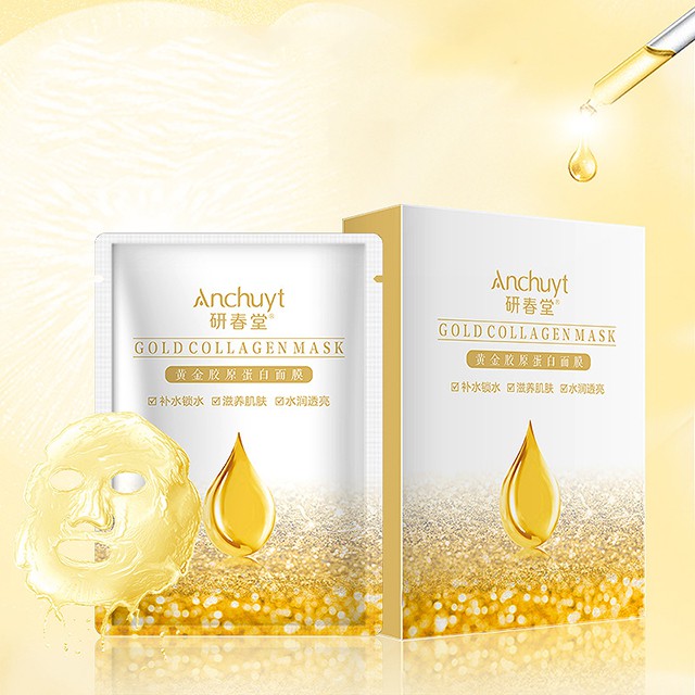 Mặt Nạ Thạch Anchuyt Gdol Collagen Mask Vàng 24K