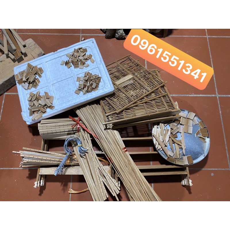 Khung lồng chào mào vuông đấu bằng trúc dễ lắp ráp