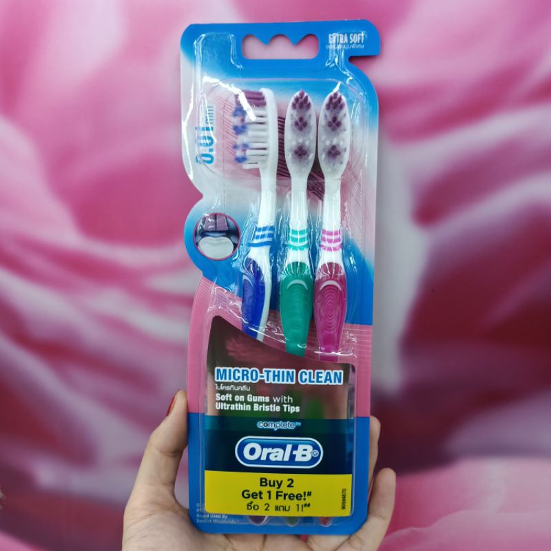 Lô 3 bàn chải đánh răng Oral B Micro- thin clean