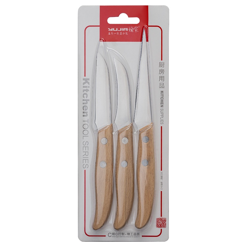 [Dao Bếp] - Bộ 3 Dao Cắt Tỉa Hoa Quả Tiện Dụng YUJIA