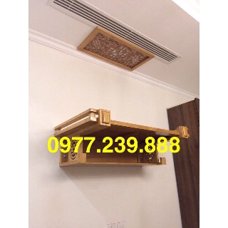 Bàn thờ treo gỗ sồi 61cm