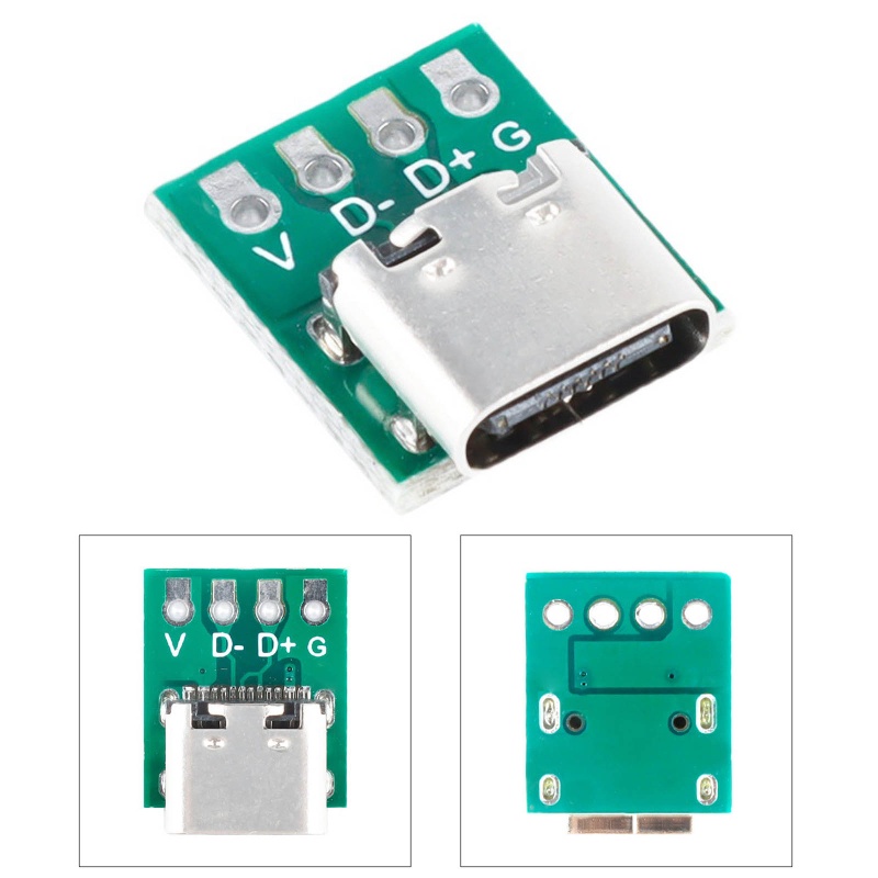 Đầu Nối Micro USB Type-C 3.1 16 Chấu Cho Dây Cáp Sạc Truyền Dữ Liệu DIY