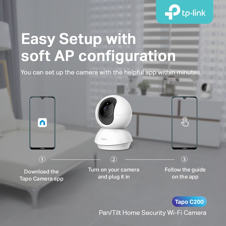 Camera wifi tplink Tapo C200 FullHD 1080P ,Camera ip giám sát chính hãng,vds shop