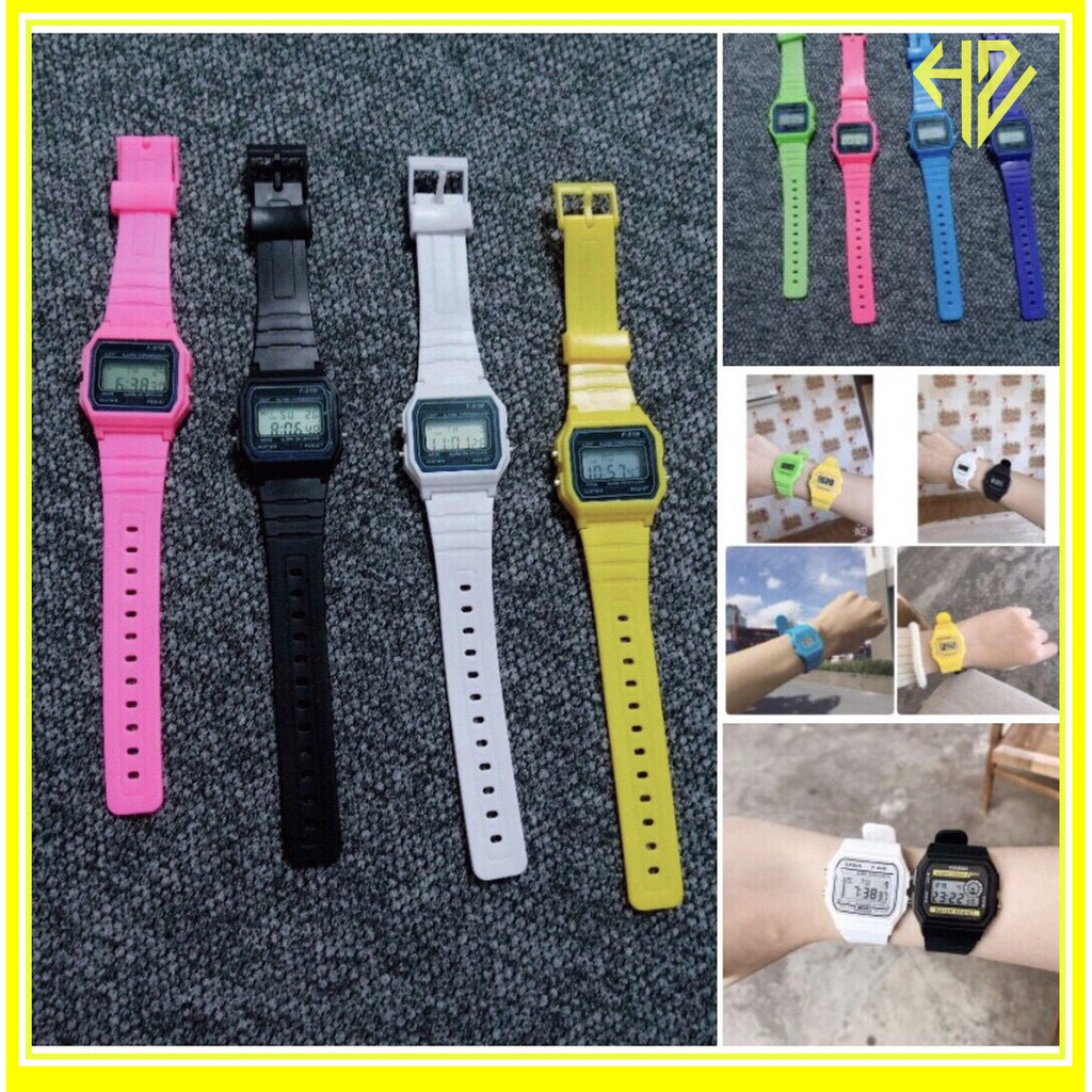 [Mã FASKT4 giảm 10K đơn 50K] [CỰC ĐẸP] ĐỒNG HỒ NAM NỮ DÂY SILICON F91 NHIỀU MÀU SIÊU HOT HÀNG CỰC ĐẸP