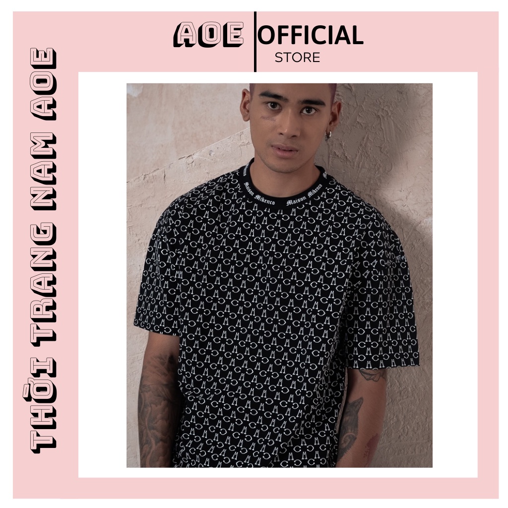 Áo phông nam MIKENCO Monogram in tản nhiệt chữ MC