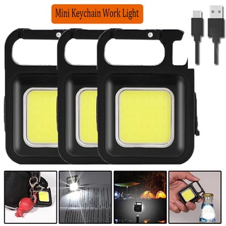 Móc Khóa Đèn LED COB Mini Sạc USB Tiện Dụng