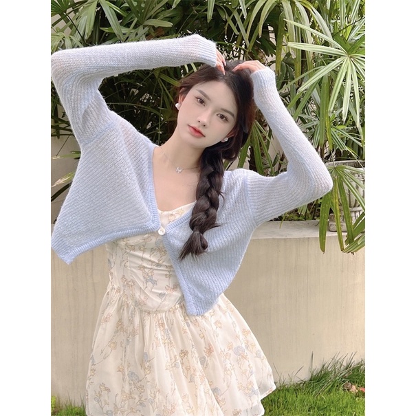 Váy voan hoa nhí 2s cúp ngực xoè dáng ngắn dễ thương