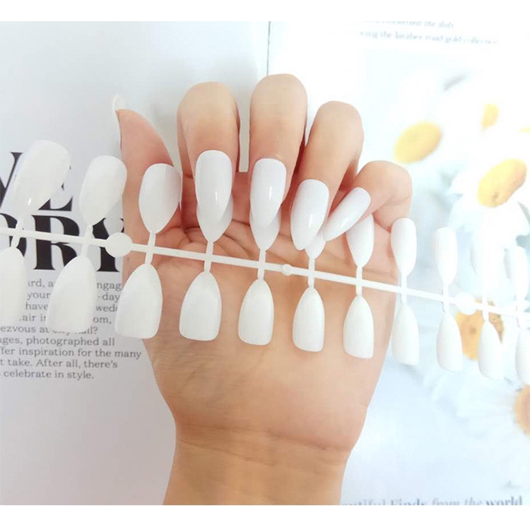 [Hàng mới về] Set 24 móng tay giả đầu nhọn tùy chọn màu sắc