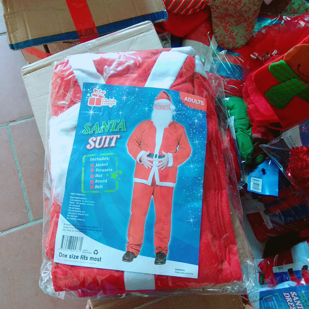 Bộ Trang Phục Ông Già Noel 5 Cái/Bộ Cho Người Lớn Uncle Bills XA0542