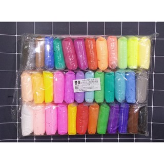 Đất sét vỉ 36 màu kèm hộp dụng cụ, soft clay nguyên liệu thủ công handmade đất nặn tạo hình